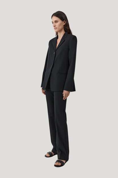 90s Wool Blazer — model side