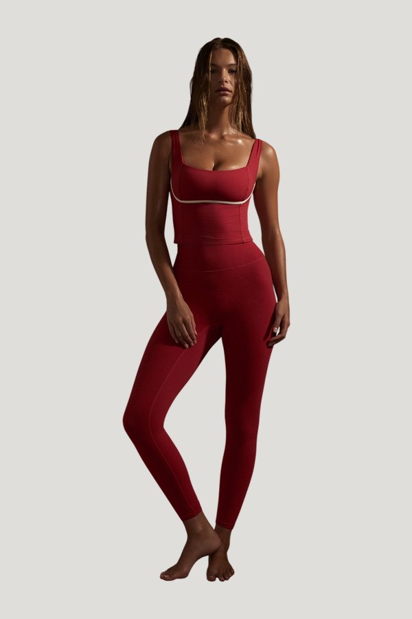 Acadia Legging - Cherry — model front