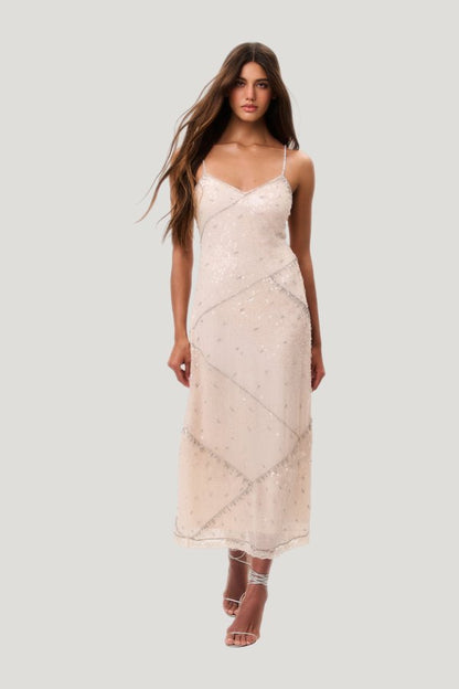 Adarine Sequin Maxi Dress — model front