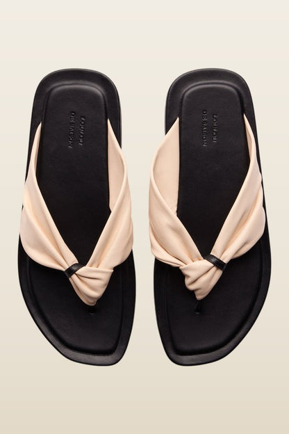 AGORA Nappa leather sandals — model back