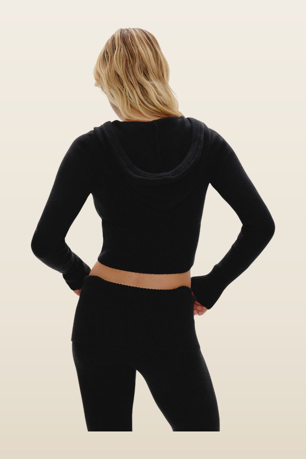 Aimee Zip Up Hoodie — model back