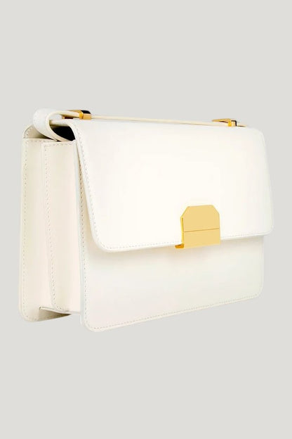 Alex In Cream Leather — model front