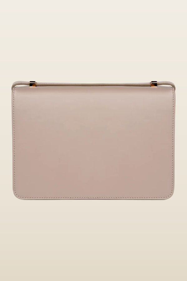 Alex In Taupe Leather — model back