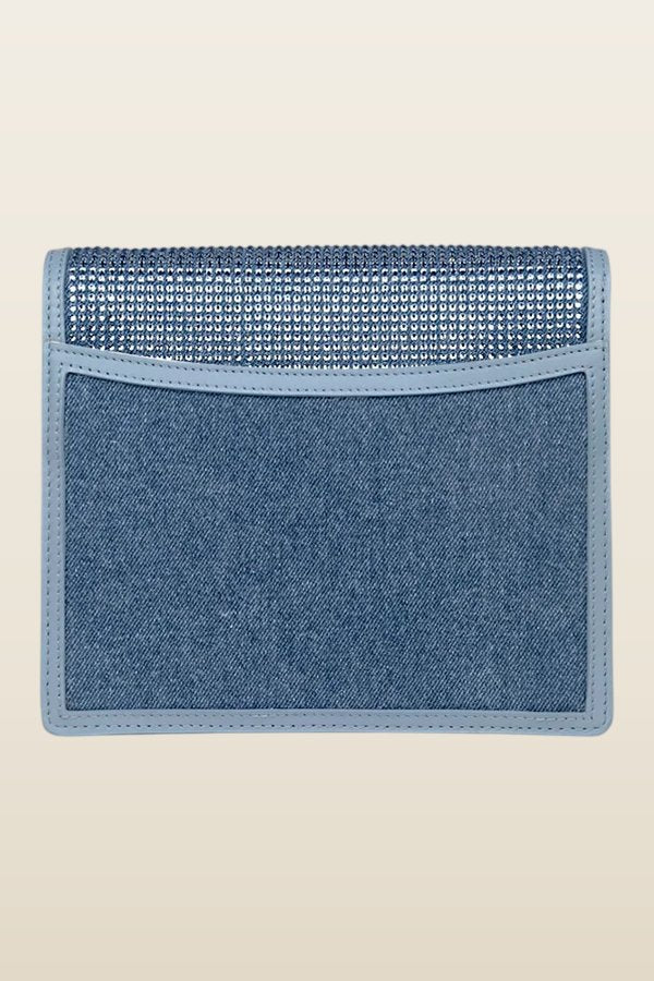 Alexa In Denim And Crystal — model back