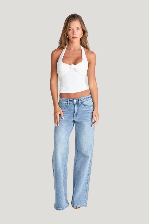 Aliyah Jean Denim — model side