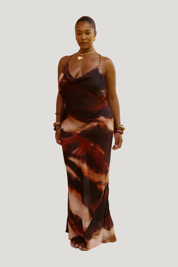 Amari Maxi Dress in Sarabi — model front