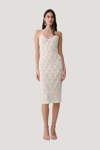 Ambrose Lace Midi Dress — model front