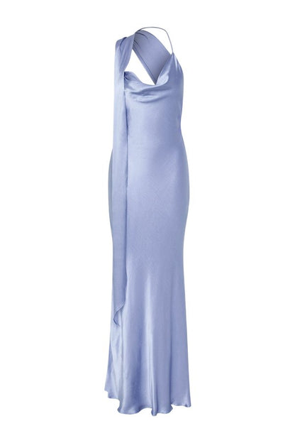 Angelyne Drape Maxi Dress - Periwinkle — packshot