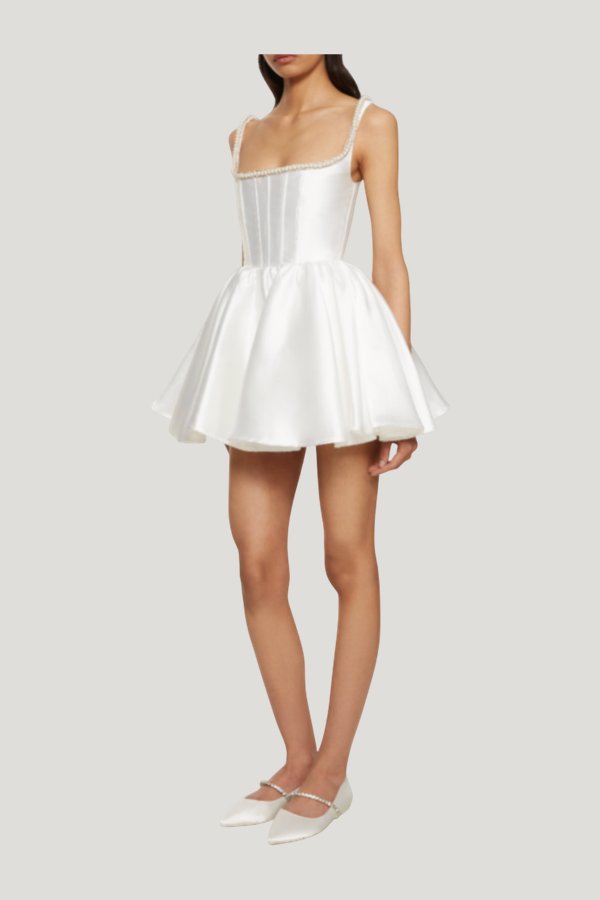 Annie Dress - Pearl — model front