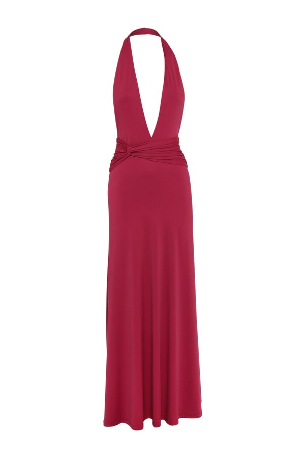 Antoinette Maxi Dress Berry — packshot