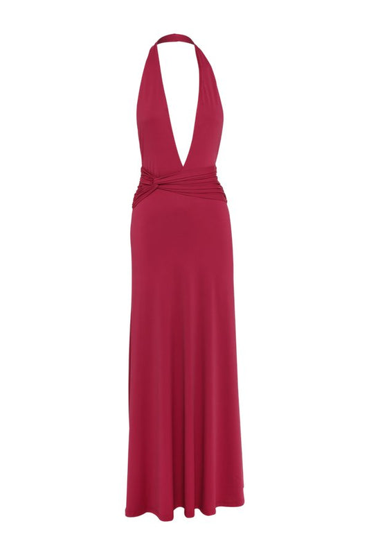 Antoinette Maxi Dress Berry — packshot