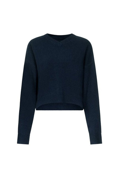 ANZOR LDS V neck cashmere sweater — packshot
