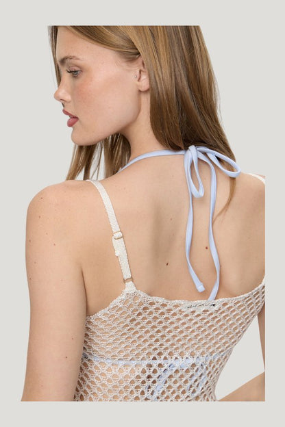 Apollo Crochet Mini Dress — carry 3