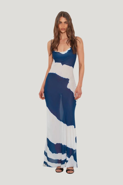 Aralia Dress Zebra — model front