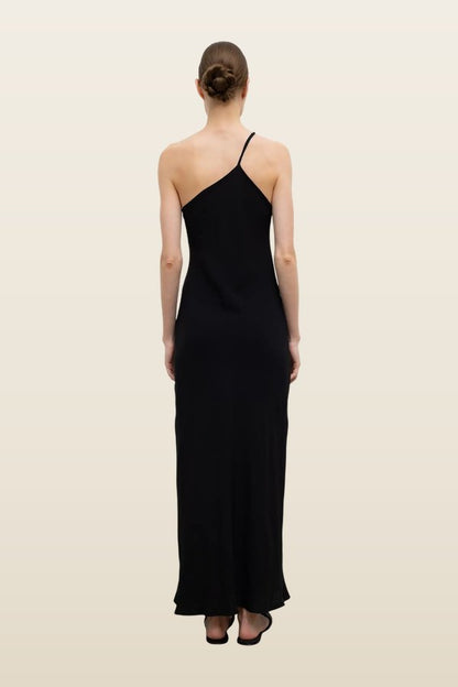 Ari One Shoulder Dress — model back