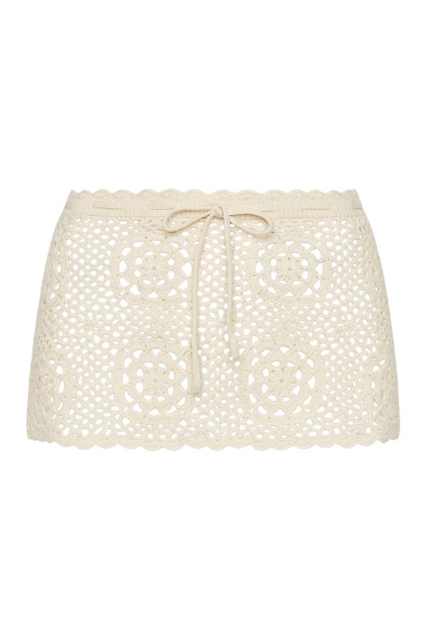 Arlo Crochet Mini Skirt - Bunny — packshot