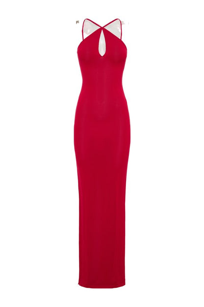 Ashtin Cross Front Knit Maxi Dress — packshot