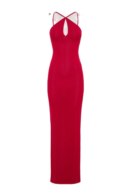 Ashtin Cross Front Knit Maxi Dress — packshot