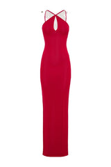 Ashtin Cross Front Knit Maxi Dress — packshot