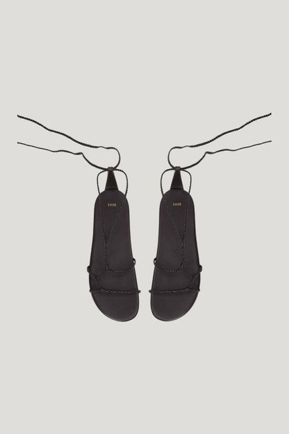Atlas Flat Brown Woven Leather — extra