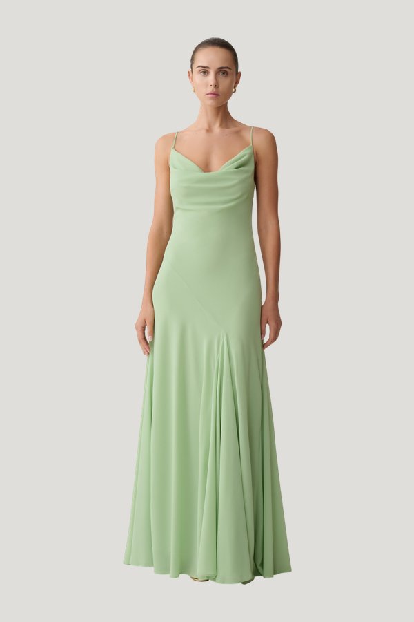 Aurelia Chiffon Maxi Dress — model front