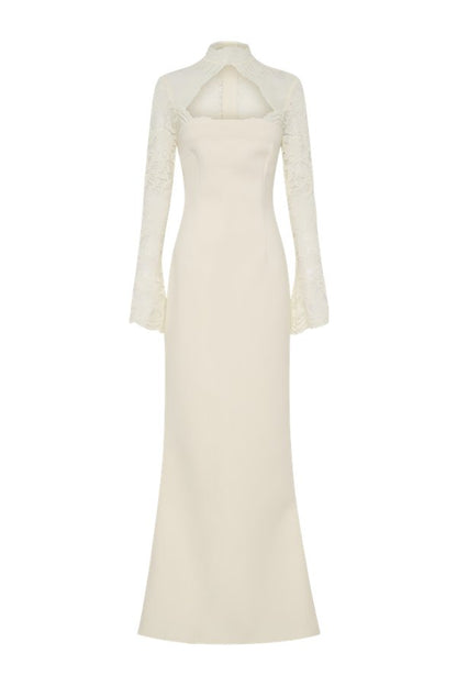 Aurelie Long Sleeve Lace Maxi Dress — packshot