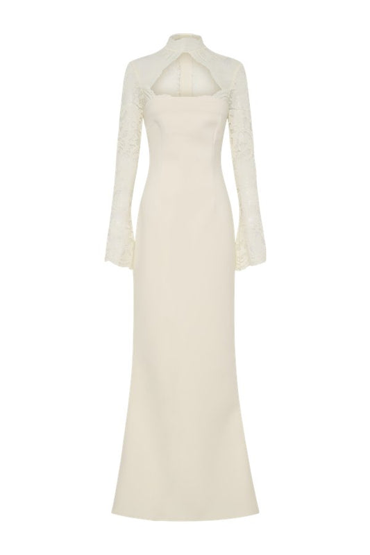Aurelie Long Sleeve Lace Maxi Dress — packshot