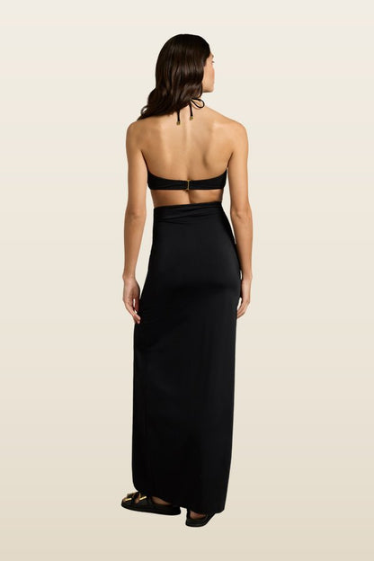 Ava Wrap Beach Skirt — model back