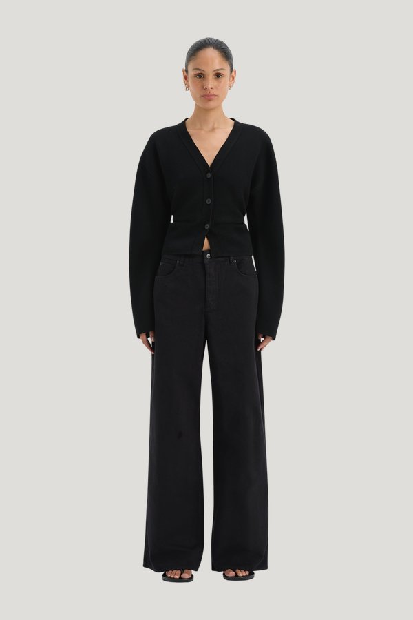 Ayana Gathered Cardigan — carry 2