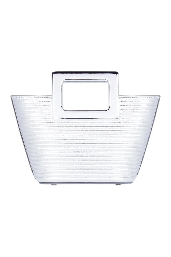 Baby Riviera In Silver Ribbed Leather — packshot