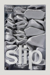 Back to Basics Silver Midi/Large Scrunchie Set — model side