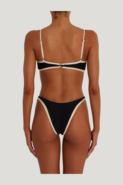 Bandeau Top (Faux Suede — model side