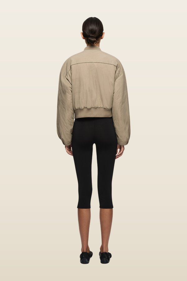 Bastien Bomber Jacket - Taupee — model back