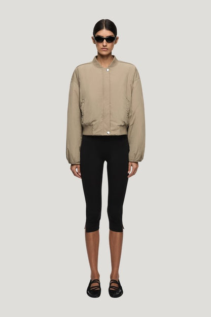 Bastien Bomber Jacket - Taupee — model front