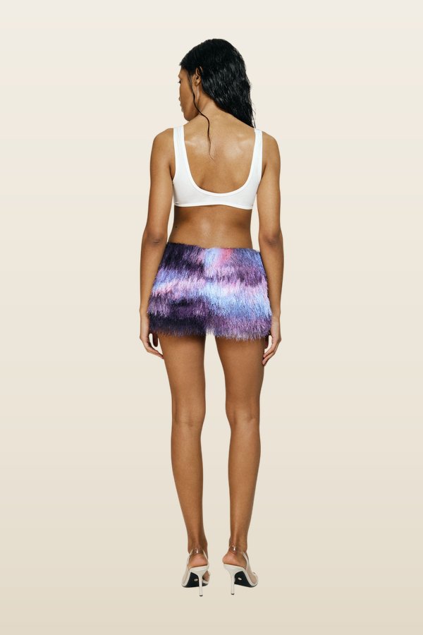 Smoothie skort in Berry — model back