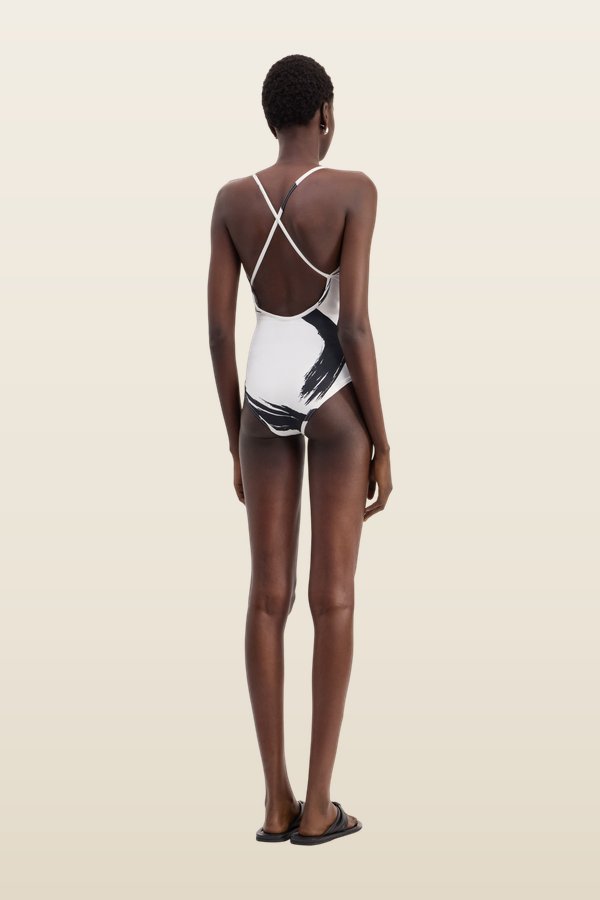 BIANCA Printed criss-crossing straps swimsuit — carry 4