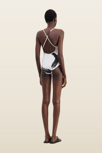 BIANCA Printed criss-crossing straps swimsuit — carry 4
