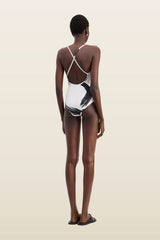 BIANCA Printed criss-crossing straps swimsuit — carry 4