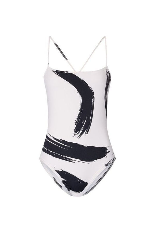 BIANCA Printed criss-crossing straps swimsuit — packshot
