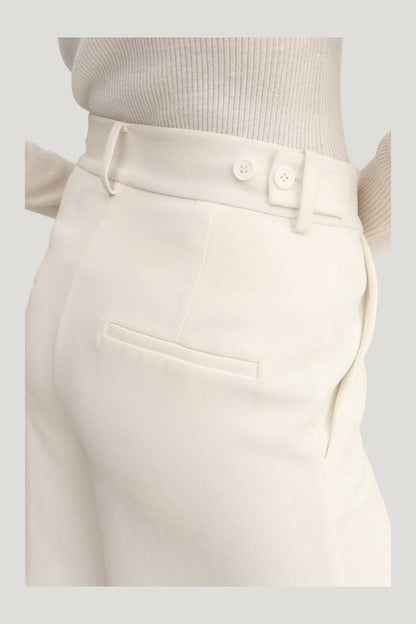 Blair Crepe Shorts, — model side
