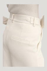 Blair Crepe Shorts, — model side