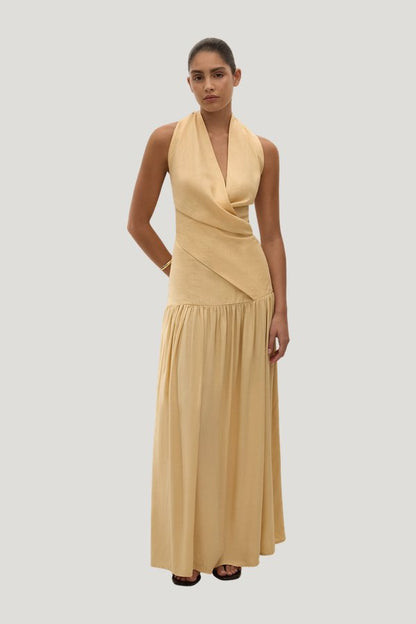 Blanca Maxi Dress Daffodil — model front
