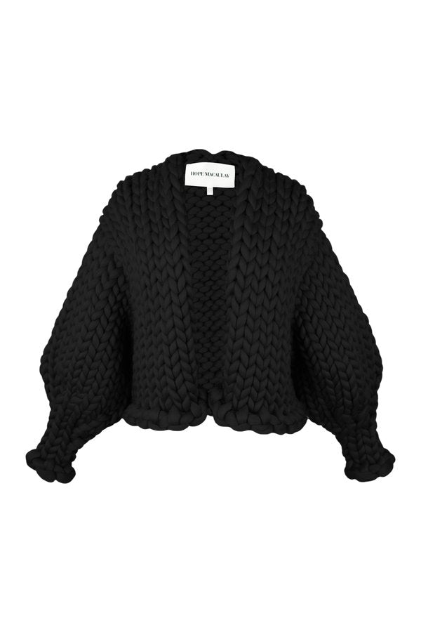 Black Colossal Knit Cardigan — packshot