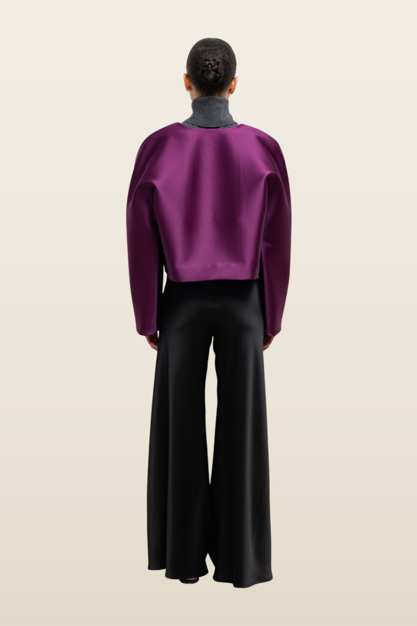 Bobbi Crop Jacket — model back