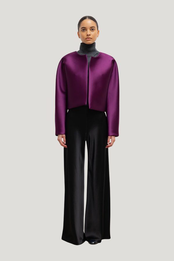 Bobbi Crop Jacket — model front