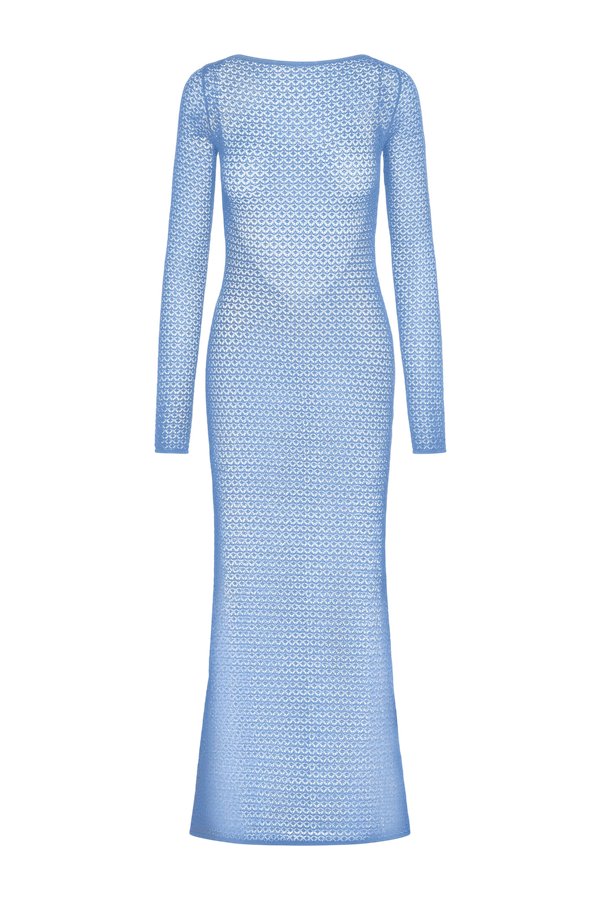 Bodrum Dress - Azure Lace Crochet — packshot