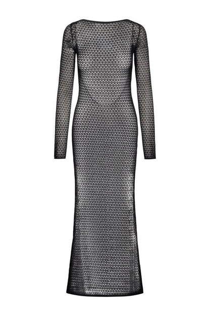 Bodrum Dress - Black Lace Crochet — packshot