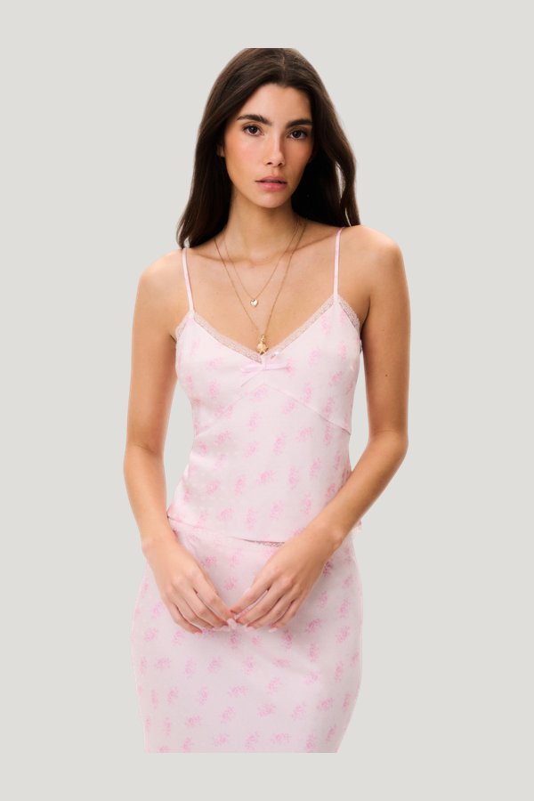 Brett Silk-Blend Floral Cami Top — carry 2