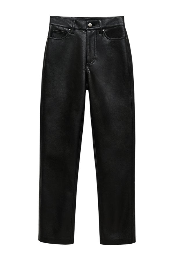Bruno Pant - Black Recycled Leather — packshot
