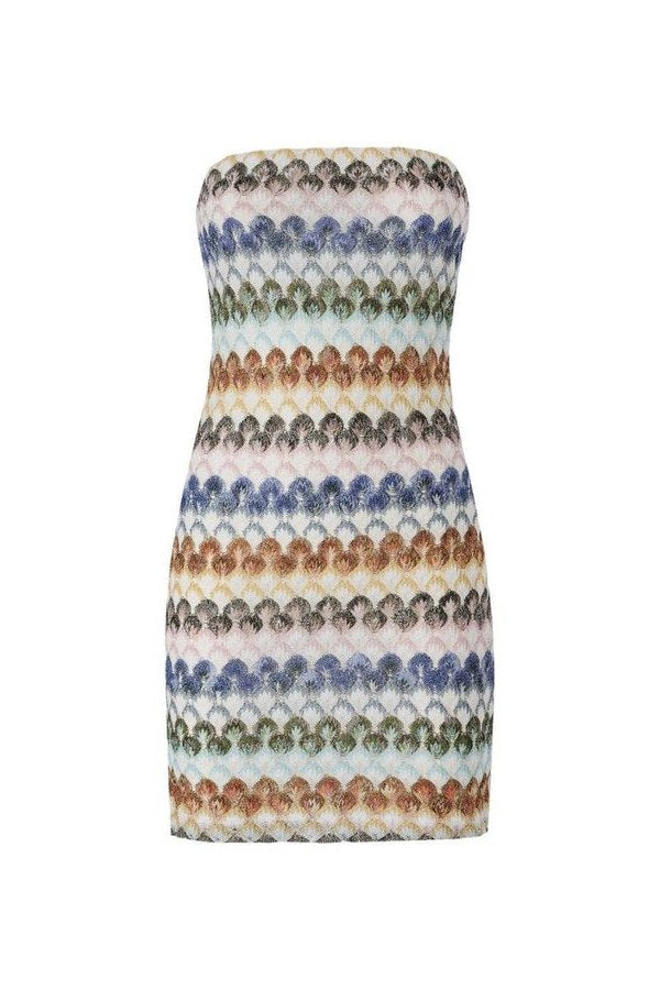 Bustier mini dress with lace motif — packshot
